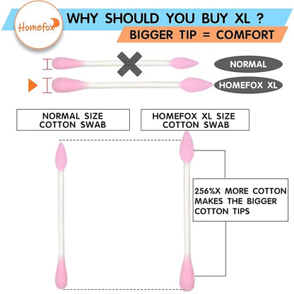 Xl pink thick cotton swabs