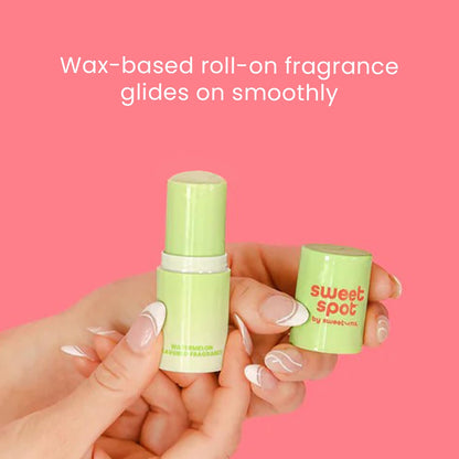SweetSpot Flavored Solid Perfume Stick, Portable Travel Perfumes for Women, Long Lasting Fragrances, Non Sticky Formula, Natural Ingredients, Fragrance Stick (Watermelon)