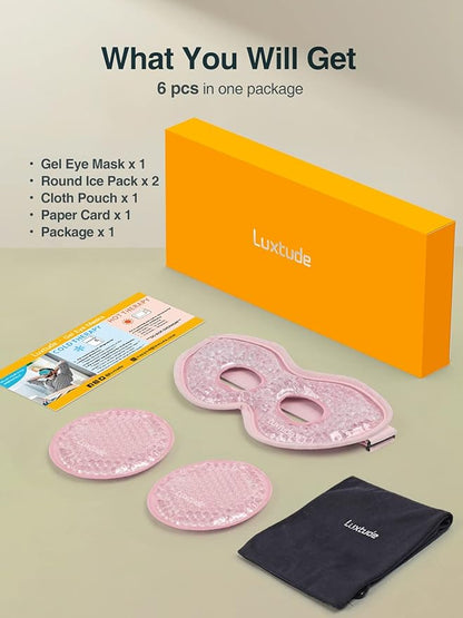 Luxtude gel eye mask cooling