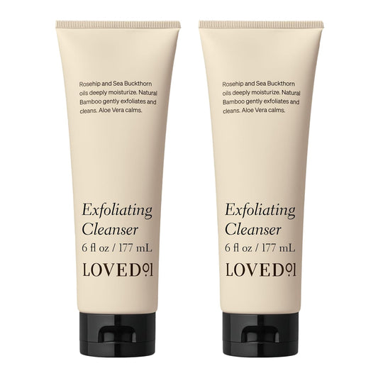 Face & Body Exfoliating Cleanser, John Legend Skincare, Hydrating & Moisturizing Wash, Helps Skin Irritation, with Mandelic Acid for Gentle Exfoliation, 2-Pack (6 oz each)