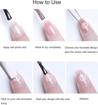 2 Sheets Christmas Nail Art Stickers 5D Embossed Nail Decals Silver Gold Star Bow Gingerbread Man Christmas Tree Nail Stickers Christmas Nail Supplies for Women Girls DIY Manicure Decorations