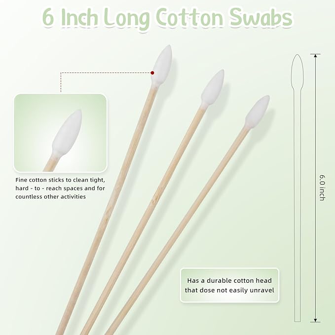 200 count bamboo cotton swabs