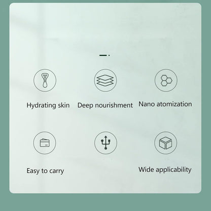 Facial Oxygen Injector Spray Gun Deep Moisturizing Skin Rejuvenation, Atomization Fine Mist Sprayer for Hydrating, Oil Control Portable Home Beauty Salon Use