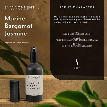 Stone Candles Environment Inspired by 5-Star Hotels RC Room Spray, 100ml Air Freshener (Marine | Bergamot | Jasmine) Home Fragrance Accessories, Room Perfume, Room Deodorizer, Vegan & Cruelty-Free