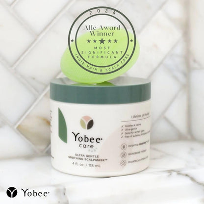 Yobee Ultra Gentle Soothing Scalp Mask - Dry Scalp Treatment Hair Mask Safe For Sensitive Baby Skin - Probiotic Infused - For Sensitive Scalp & Cradle Cap - For Babies, 4 fl oz
