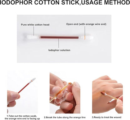 50 pcs disposable iodine swab