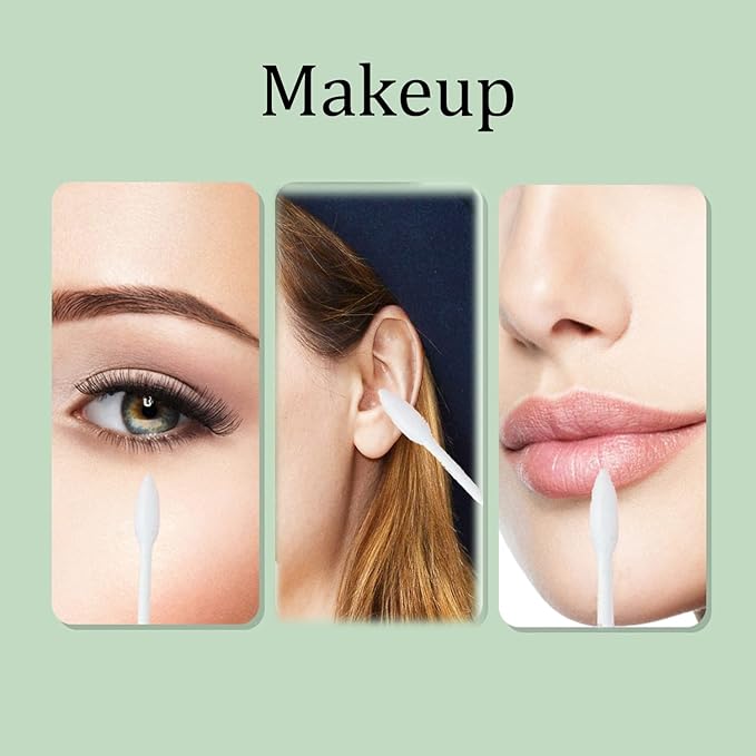 Double precision tips cotton swabs