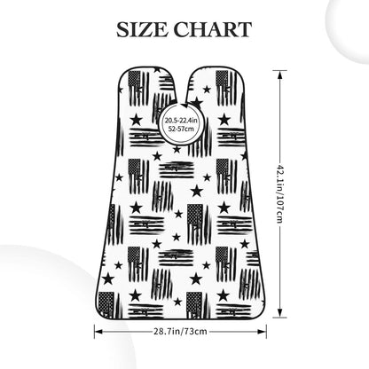 Men's Beard Maintenance Apron, Waterproof & Easy Clean, American Hunting Flag