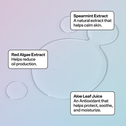 Bubble Skincare Fresh Start Gel Cleanser - Gentle Exfoliating Face Wash for Oily Skin - Formulated with Aloe Vera Juice + Caffeine to Protect and Soothe Complexion (50ml)