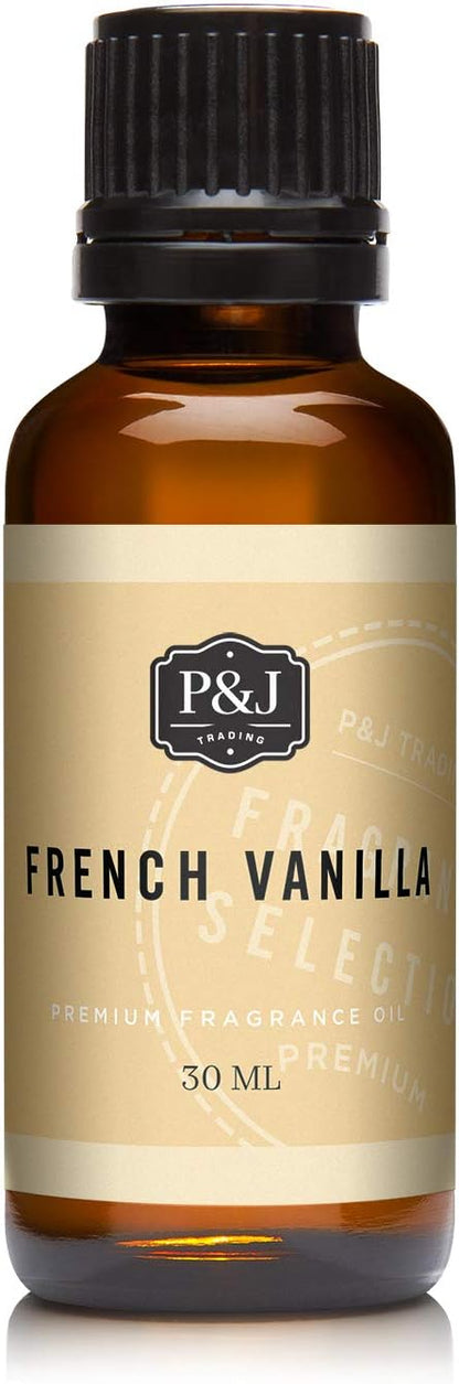 P&J Trading Fragrance Oil | French Vanilla Oil 30ml - Candle Scents for Candle Making, Freshie Scents, Soap Making Supplies, Diffuser Oil Scents