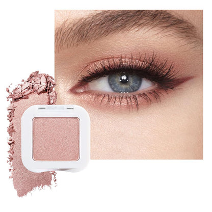 Glittler Single Eye Shadow Palette Makeup, Champagne Shimmer Monochrome Eyeshadow For Old Women, Pigmented Waterproof Sombras Para Ojos, Vegan, Talc, Paraben & Cruelty Free, 03