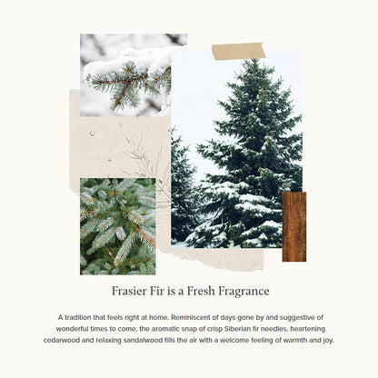 Thymes Frasier Fir Hand Cream, Travel Tin Candle Jar and Bar Soap Gift Set - Scented with Notes of Siberian Fir, Cedarwood, and Sandalwood - Luxury Home Fragrance Set - Hostess Gift for the Holidays