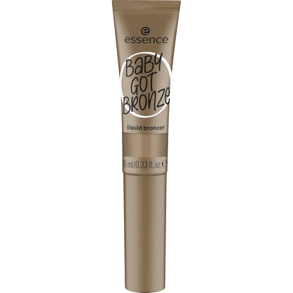 essence | Baby Got Bronze Liquid Bronzer | Lightweight, Buildable, Natural Finish with Sponge Applicator| Vegan & Cruelty Free (10 | Sweet Shadows)