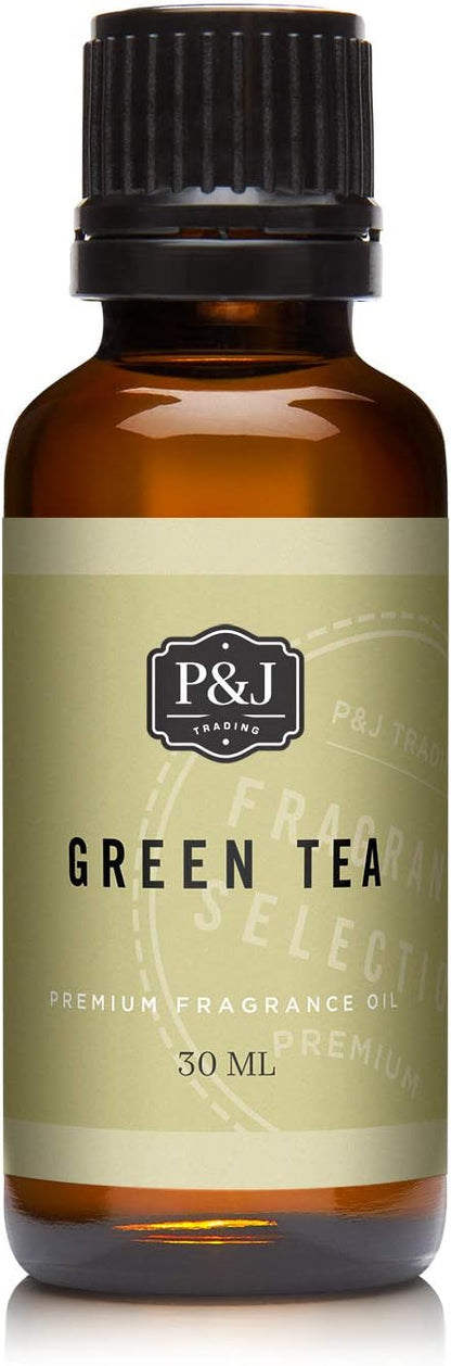 P&J Trading - Green Tea Scented Oil 30ml - Fragrance Oil for Candle Making, Soap Making, Diffuser Oil