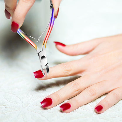 Cuticle Trimmer Cuticle Nippers, Durable Cuticle Cutter, Salon Toe Nail Cuticle Clippers, Stainless Steel Cuticle Remover Cuticle Scissor, Pedicure Manicure Tools for Fingernails and Toenails