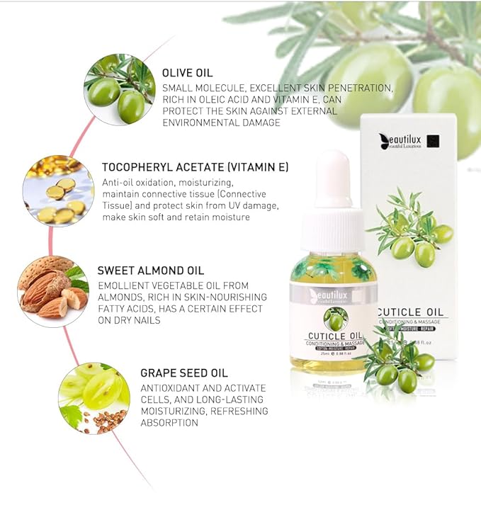 beautilux Cuticle Oil, 25ml Nail