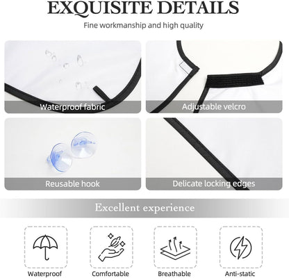 Men's Beard Maintenance Apron, Waterproof & Easy Clean, Sacred Geometric Zodiac Symbol Magic Occult