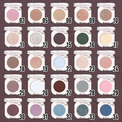 Coffee Matte Eyeshadow Palette for Women, Single Monochrome Eye Shadow Makeup, Shiny Pressed Powder, Blendable Natural sombras para ojos, Holographic,Vegan,Travel -27