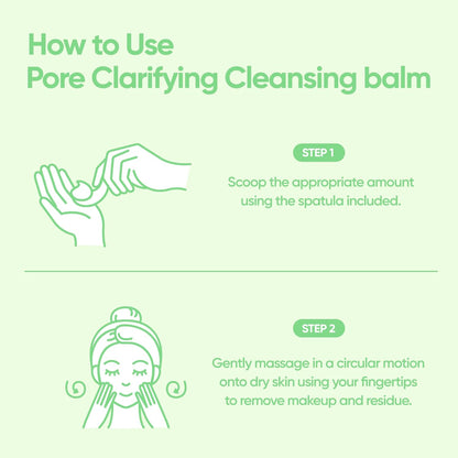 BANILA CO Clean it Zero Pore Clarifying Cleansing Balm | Korean Makeup Remover, Cleansing Oil, Facial Cleanser for Oily and Acne Prone Skin | Vegan | Made with AHA-PHA & Tea Tree (100ml / 3.38 fl. oz)
