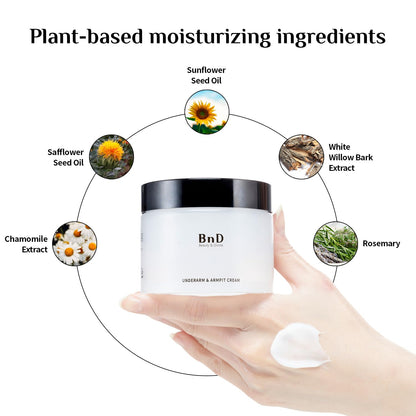 BnD Underarm Cream 3.4fl oz Moisturizing cream Body care Personal hygiene Korean beauty