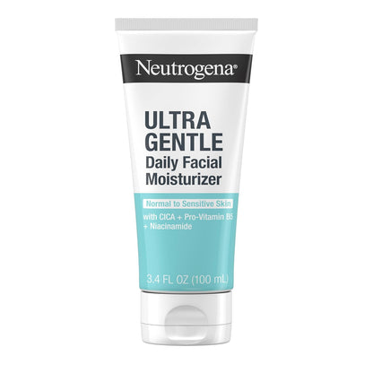 Neutrogena Fragrance Free Daily Facial Moisturizer, Face & Neck Moisturizer for Sensitive Skin with Vitamin B3, Pro-Vitamin B5 & Vitamin E Supports Skin's Dynamic Barrier, 3.4 fl. oz