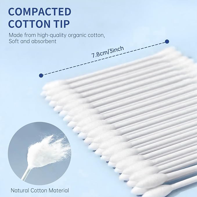 Pointed tip cotton swabs, 800