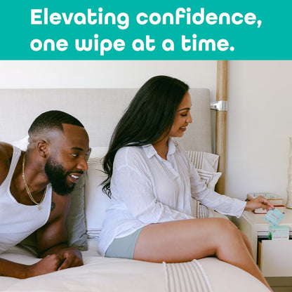 Flavored Feminine Wipes For Women, Individually Wrapped - pH Balanced Wipes - Pack of 10 (Sweet Mint)