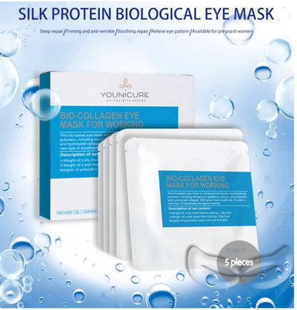 BIO-COLLAGEN EYE MASK, Anti Aging Eye Mask, Targets Wrinkles, Dark Circles, Eye Fatique, 5 Pairs