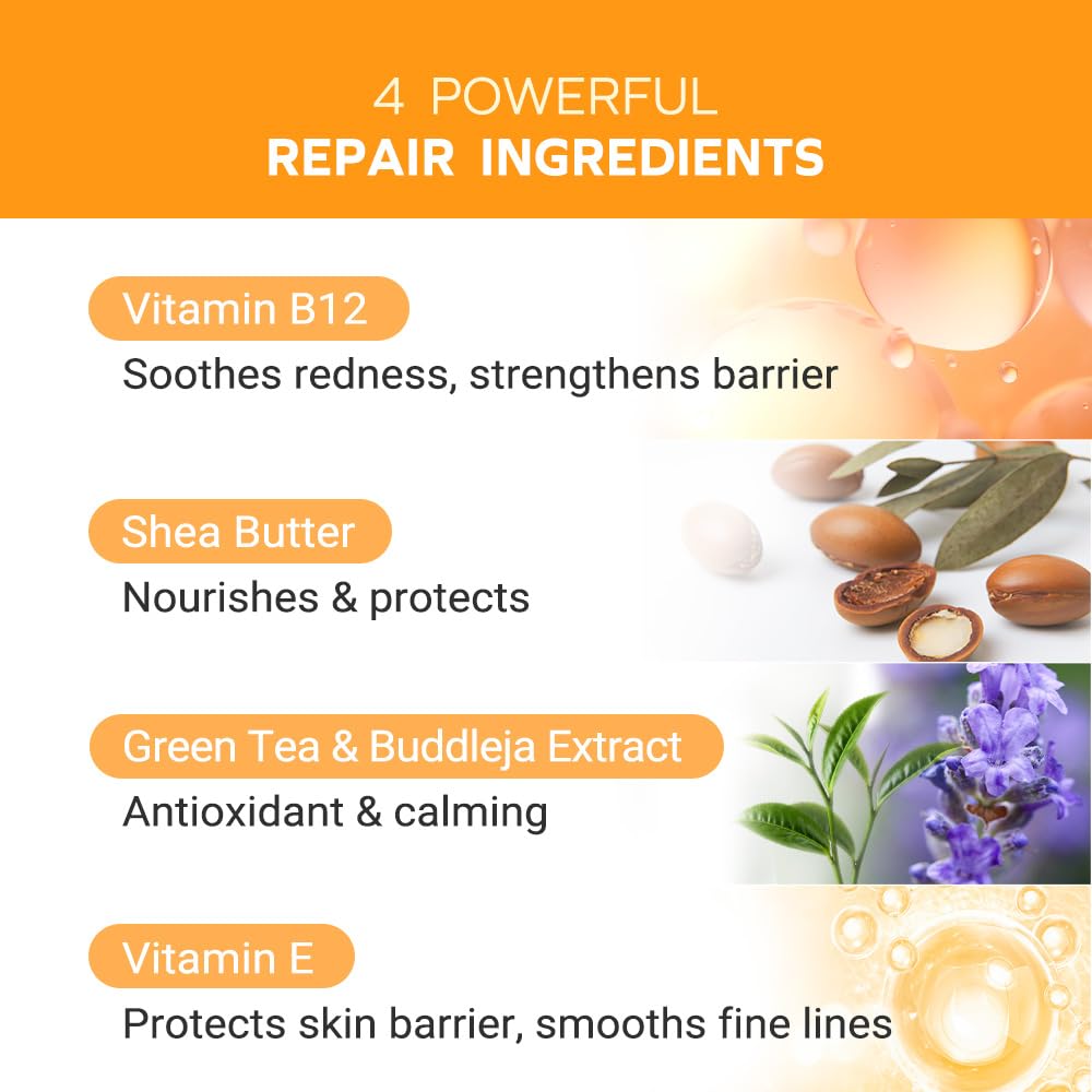 Puretiful Vitamin B12 Lotion (1 oz) | Repair & Hydrating Cream for All Ages （teen & adult)| Soothes Redness, After-Sun Skin Relief, Strengthens Barrier, Sensitive Skin Safe