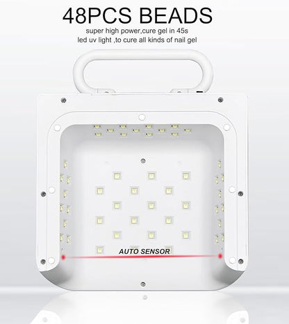 Cordless uv nail lamp 220w,