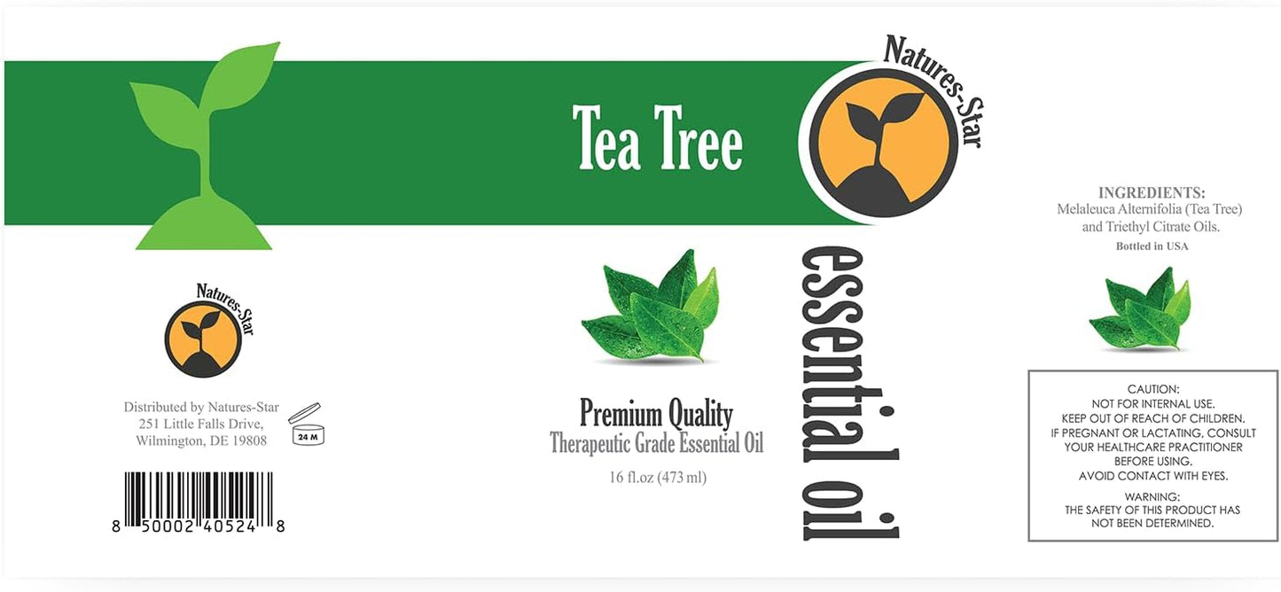 16oz - Bulk Size Tea Tree Essential Oil (16 Ounce Total) - Therapeutic Grade Essential Oil - 16 Fl Oz Bottle