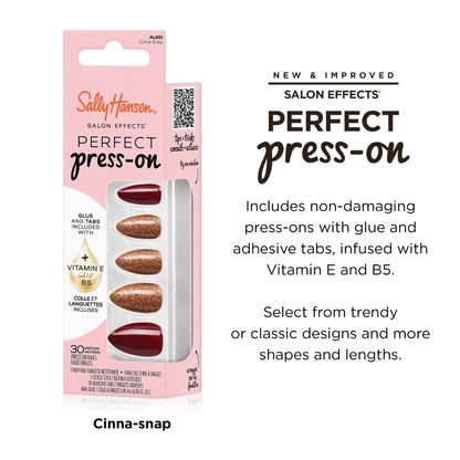 Sally Hansen Instant Cuticle Remover & Salon Effects Cinna-Snap Press On Nails