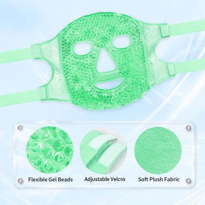 Cold Face Eye Masks Ice Face Mask Hot Cold Compress for Dark Circles, Puffiness, Migraines, Headache, Stress, Redness, Cooling Face Masks for Women Man, Skin Care