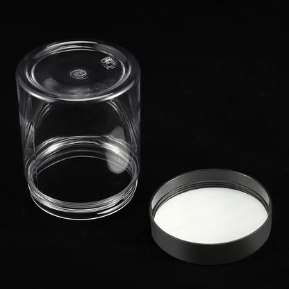 JEUIHAU 46 Pack 8 OZ Plastic Jars with Lids, Clear Empty Slime Storage Containers with Screw On Lids, Plastic Cosmetic Containers for Slime Making, Food, Beauty Products, BPA Free