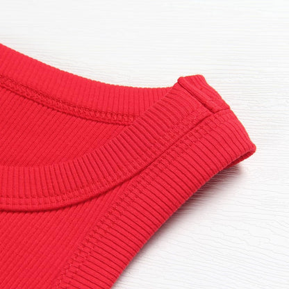 GEMBERA Womens Sleeveless Racerback High Neck Casual Basic Cotton Ribbed Fitted Tank Top