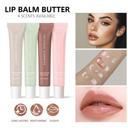 Summer Ultra-Hydrating Lip Butter Balm – Natural Vegan Lip Balm for Instant Moisture, Shine & Hydration – Sheer-Tinted, Soothes & Softens Dry Lips, Bálsamo labial hidratante #4 Cake 0.5 Fl Oz