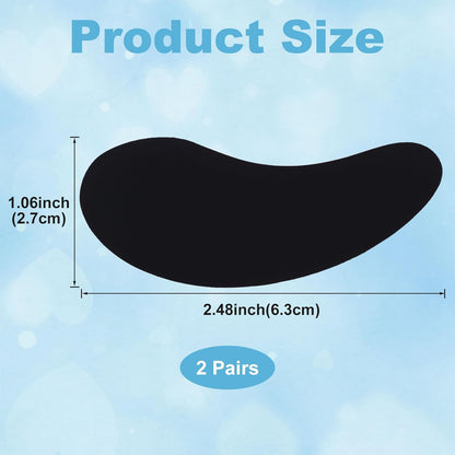 Under Eye Patches 2 Pairs, Silicone Reusable Eye Patches, Under Eye Mask for Skin Care Effect to Reduce Wrinkles and Fine Lines (Black)