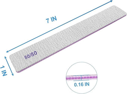 80/80 grit nail files (100