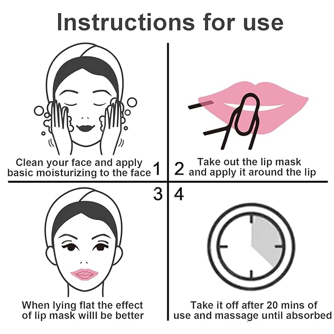 Eakroo 30 pairs lip mask