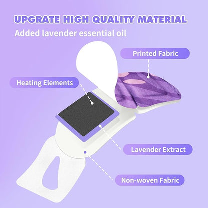 18 packs lavender steam eye