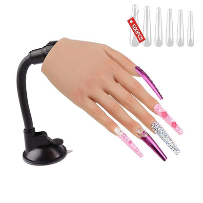 Nail practice hand for acrylic