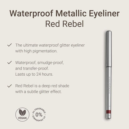 Hypoallergenic Waterproof Red Rebel Eyeliner Pencil