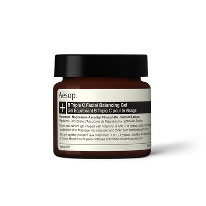 Aesop B Triple C Facial Balancing Gel | Anti-Oxidant Gel Infused With Vitamin B And Vitamin C | Replenish, Soften, Balance Skin | 2.1 oz / 60mL