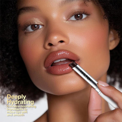 1PCS Honey Tinted Lip Balms Lip Stain, Sheer Hydrating Lip Balm for Women All Skin Tones, Korean Natural Black Cherry Lip Tint Moisturizing Nourishing Lips Balm Lipstick, Bálsamo labial con color miel