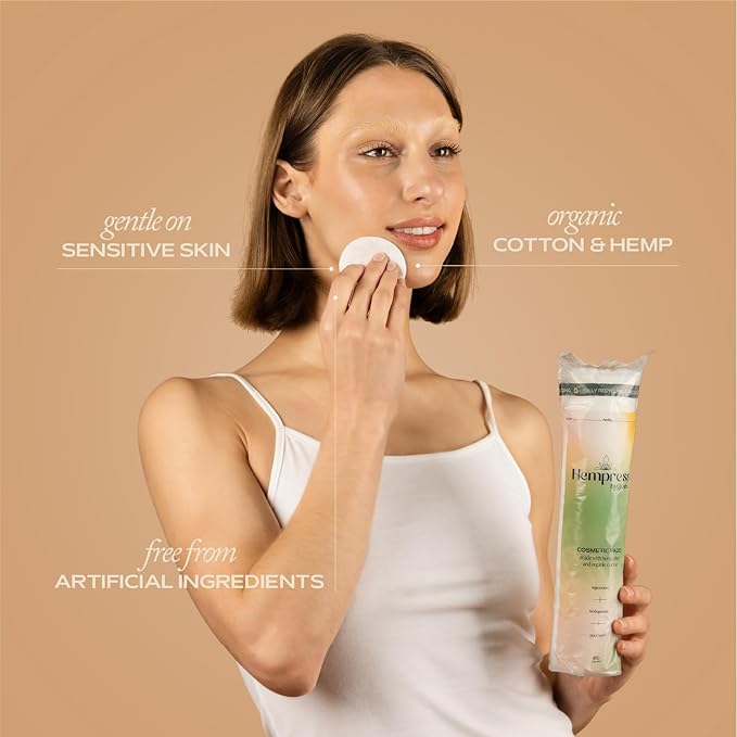 Organic cotton rounds for face