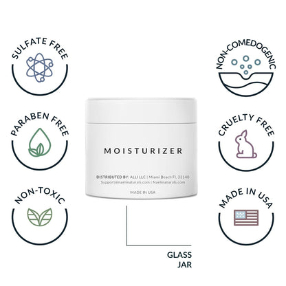 NAELI Face Moisturizer with SPF 30, Anti Aging Collagen & Peptide Cream, Reduces Wrinkles - Lightweight Skin Hydration with Hyaluronic Acid, Paraben Free & Non-Comedogenic Sunscreen, 3.4 oz