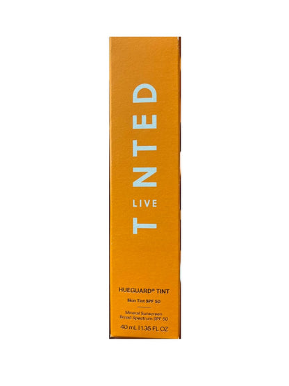 Live Tinted Hueguard Skin Tint SPF 50 - Tinted Mineral Sunscreen with Light-Medium Buildable Coverage With a Hydrating and Radiant Finish - Water and Sweat Resistant, 1.35 fl oz - Shade 10
