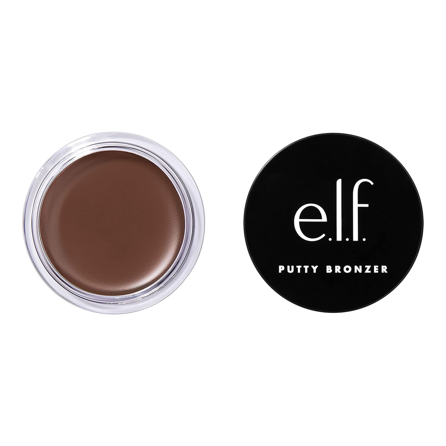 e.l.f. Putty Bronzer, Creamy & Highly Pigmented Formula, Creates a Long-Lasting Bronzed Glow, Infused with Argan Oil & Vitamin E, Beach, Please!, 0.35 Oz