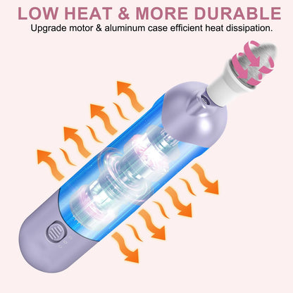 2 Pack 9-in-1 Cordless Nail Drill Kit: 100 Bits, 5 Speeds – Your Ultimate Manicure & Pedicure Solution,Purple