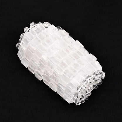 Jade eye mask clear quartz